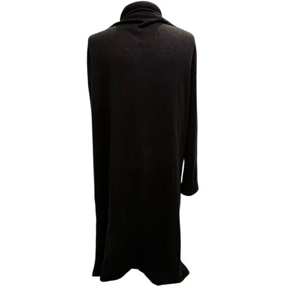 Size L?/XL/1X Kenar Womens Cashmere Maxi Cardigan Black Pockets Fall - Picture 2 of 8